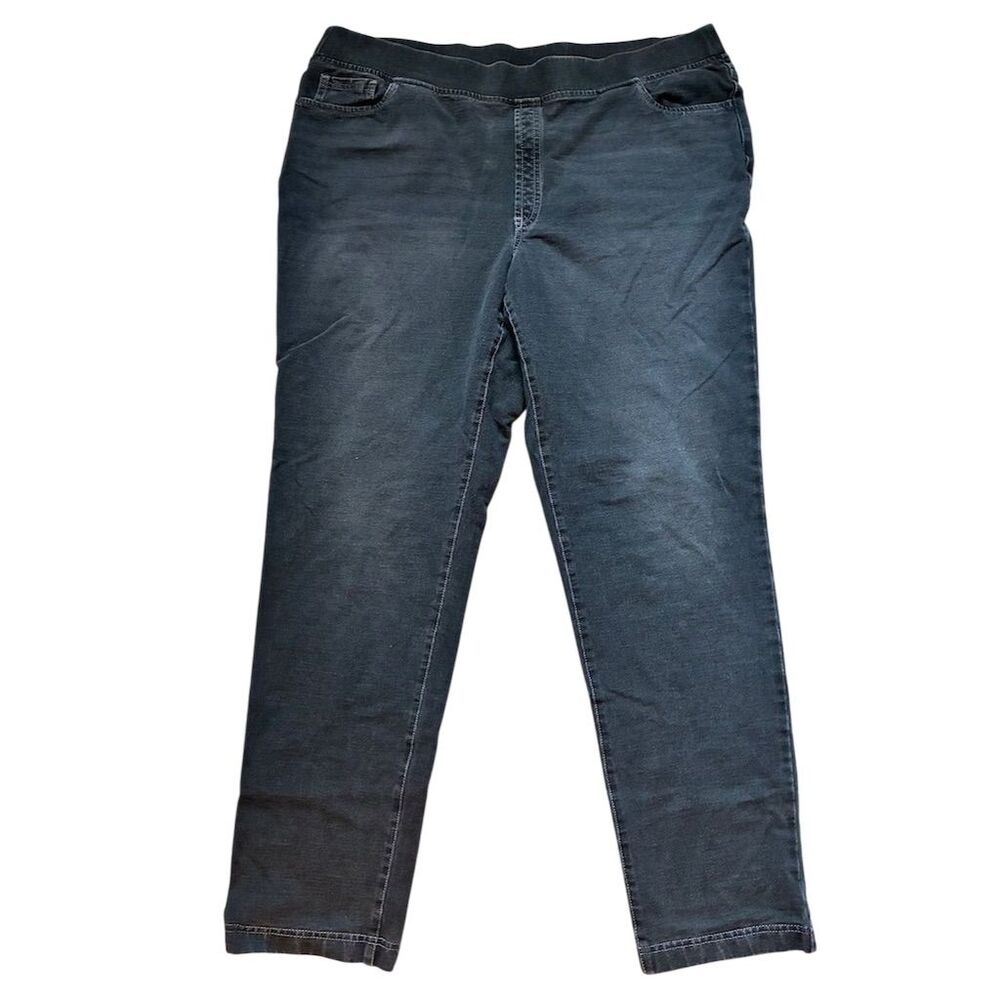 Pure Jill Women's L Black Skinny Stretch Denim Jeans‎ High Rise